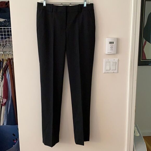 j Crew favorite Tollegno Italian wool trousers size 4 in black - Picture 2 of 6